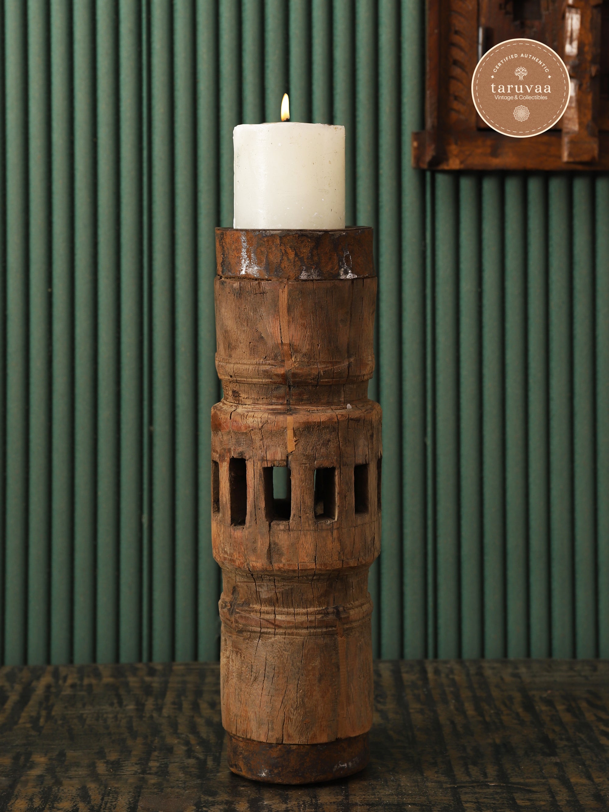 Wagon Wheel Candle Stand