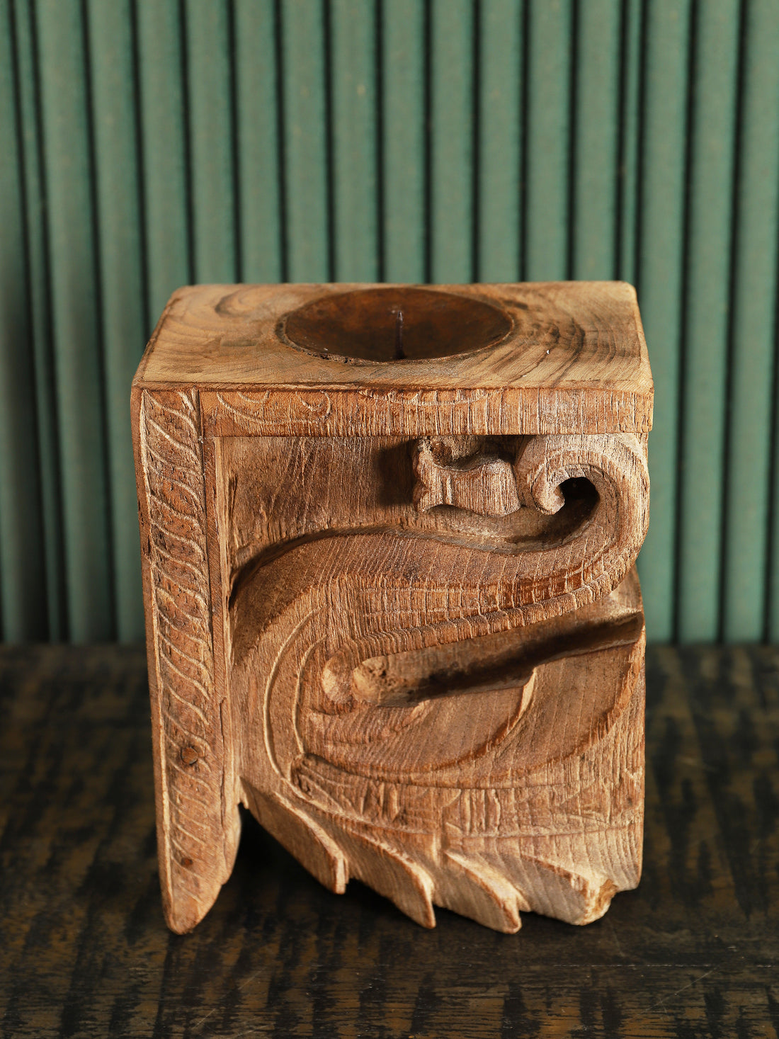 Carved Candle Stand (Mini)