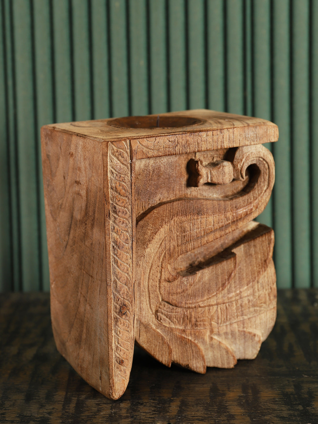 Carved Candle Stand (Mini)