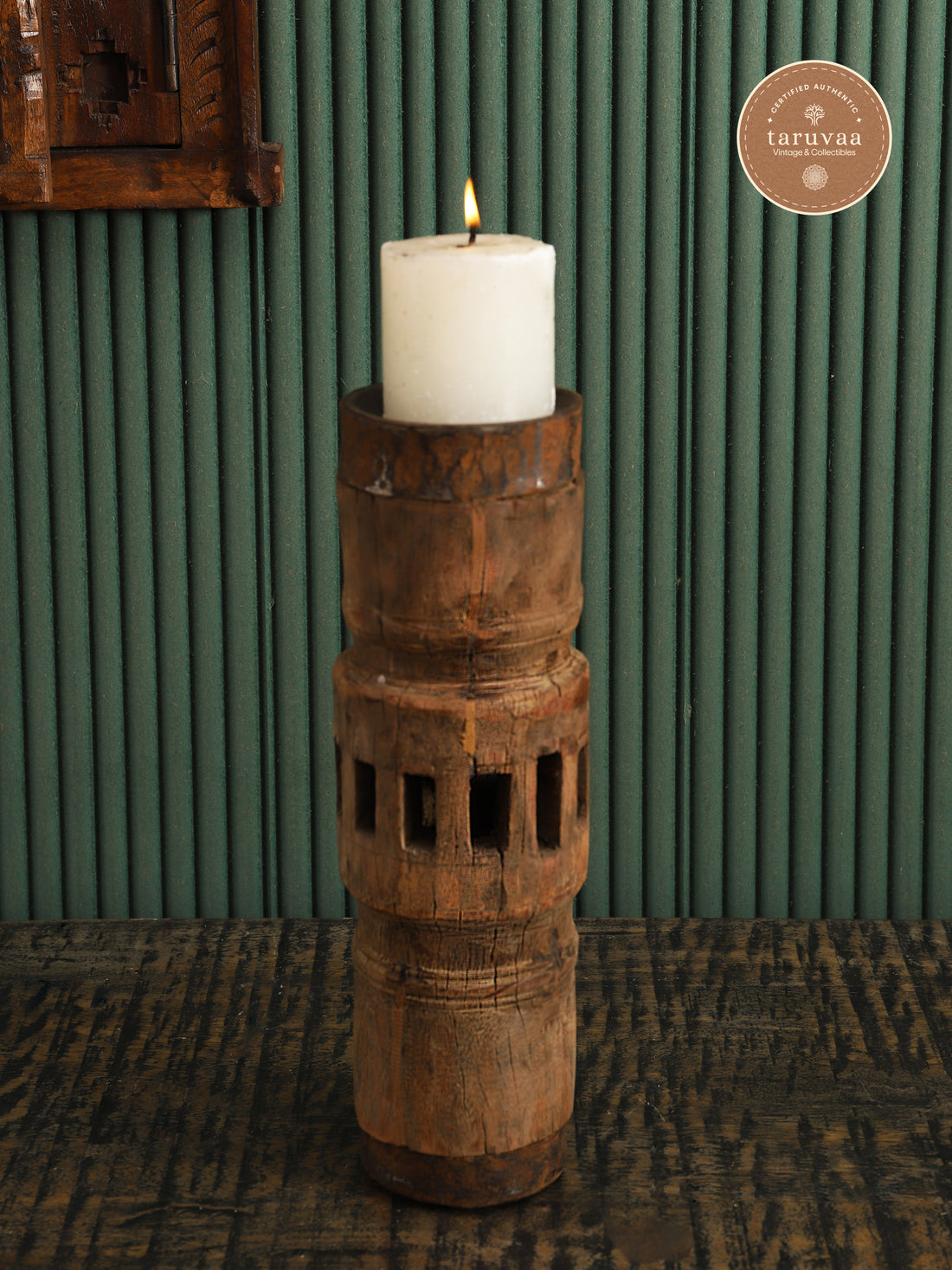 Wagon Wheel Candle Stand
