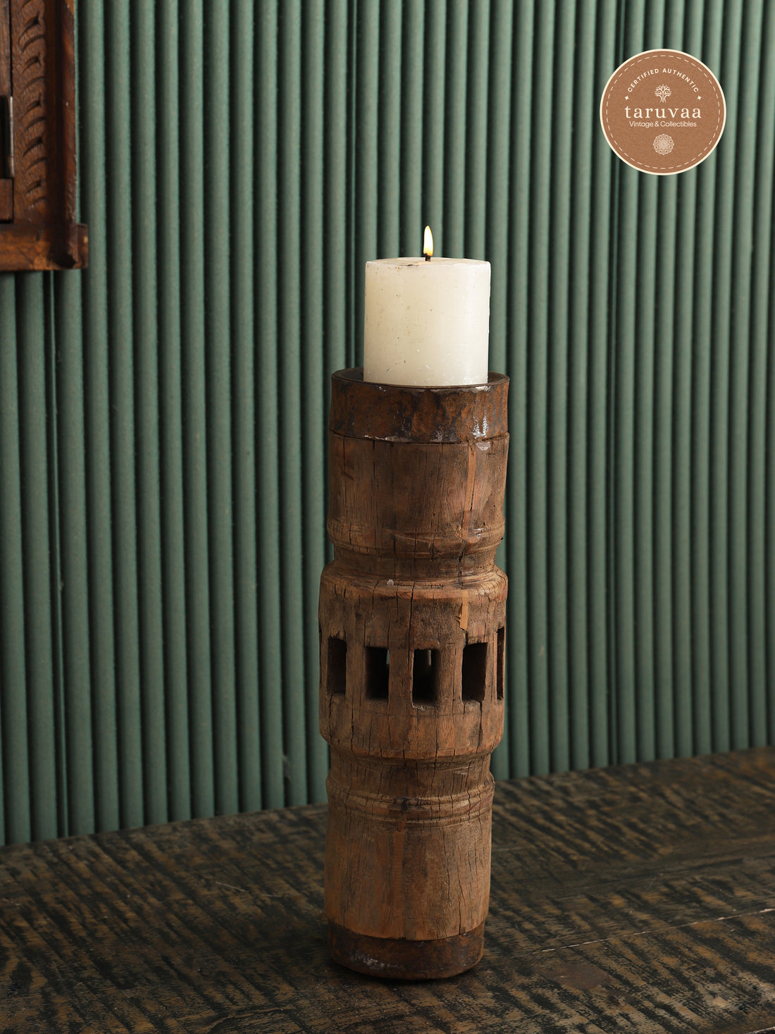 Wagon Wheel Candle Stand