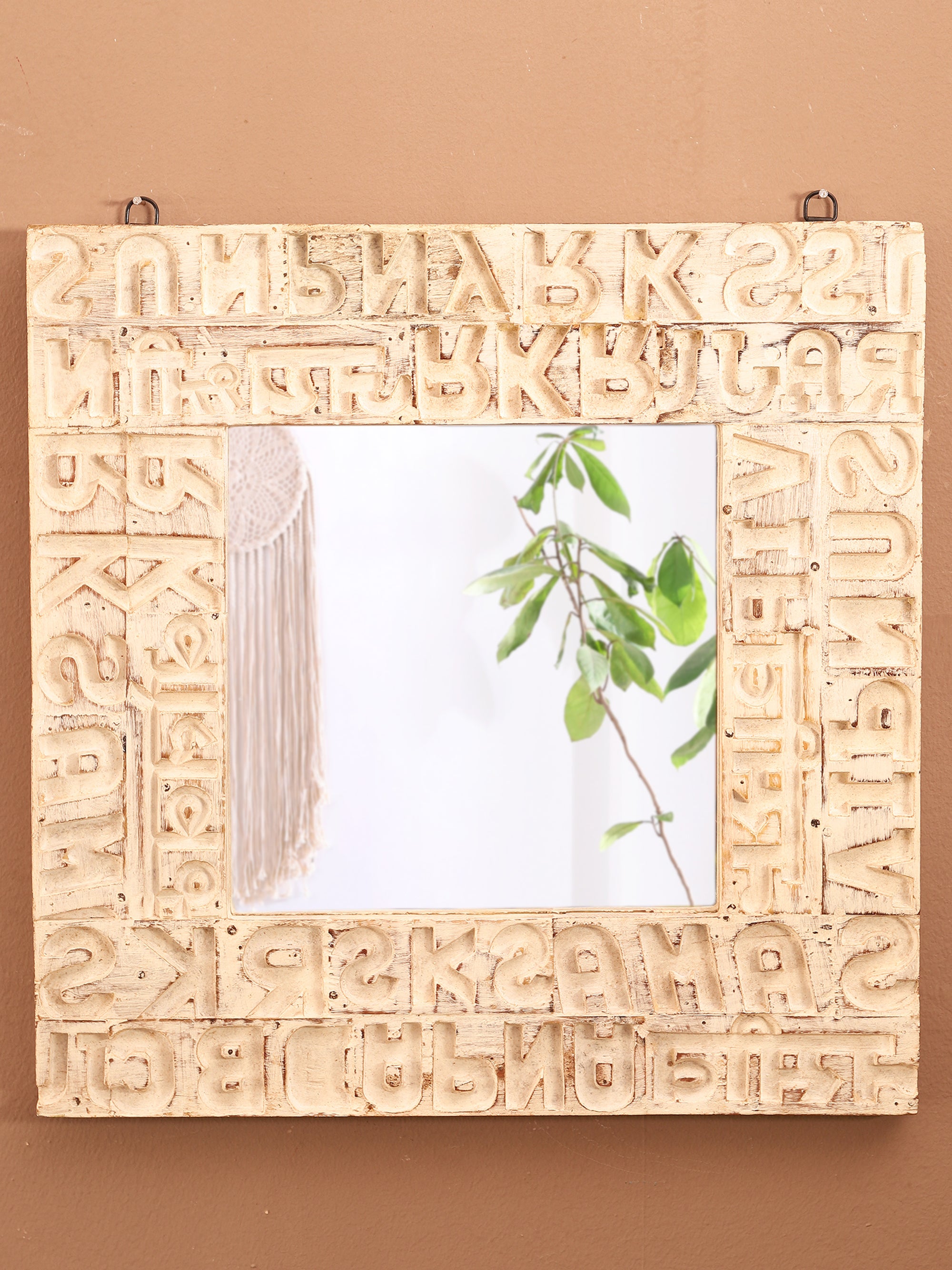 Alphabet White Mirror