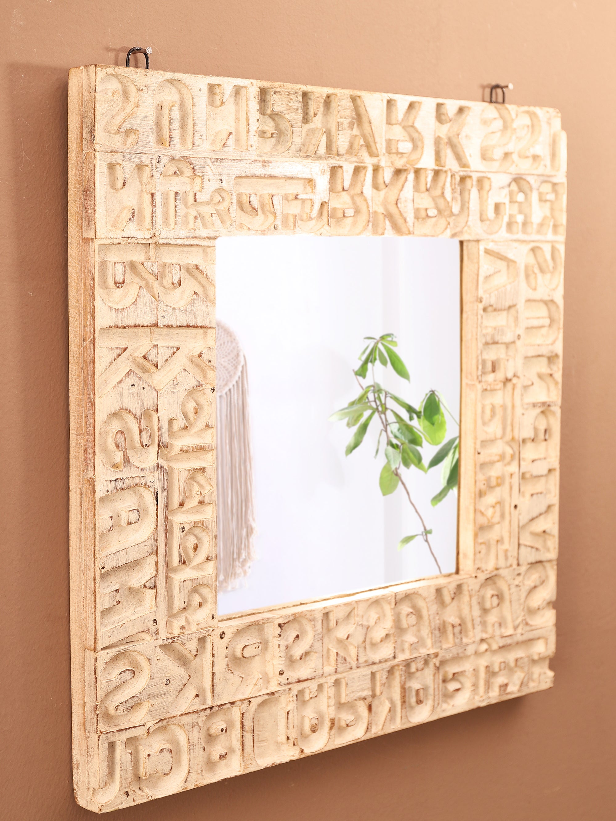 Alphabet White Mirror