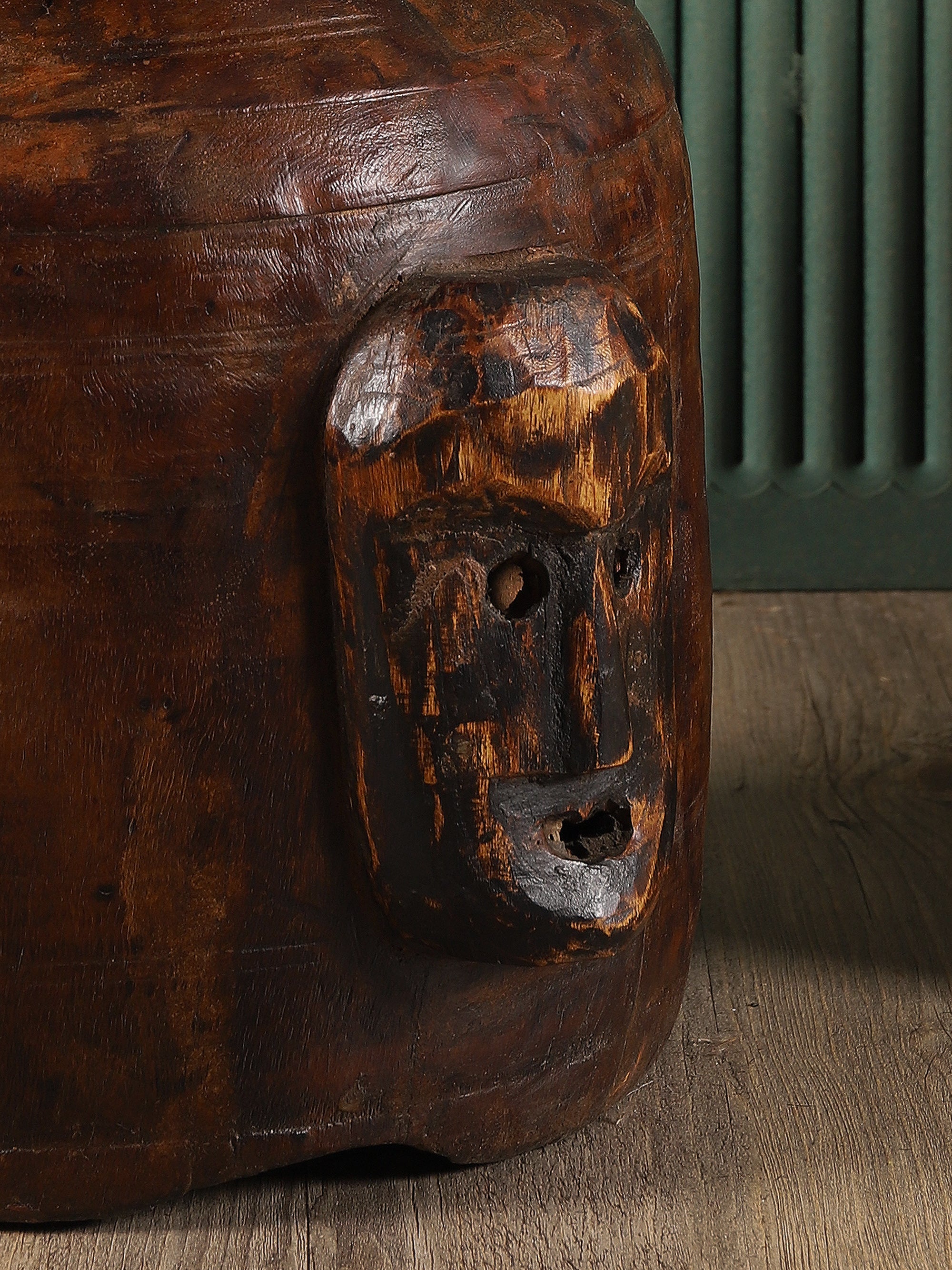 Mask Wooden Pot