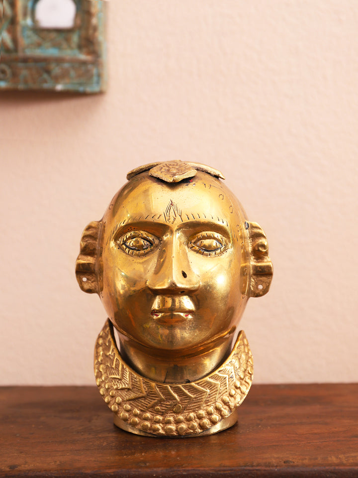 Brass God Laxmi Head