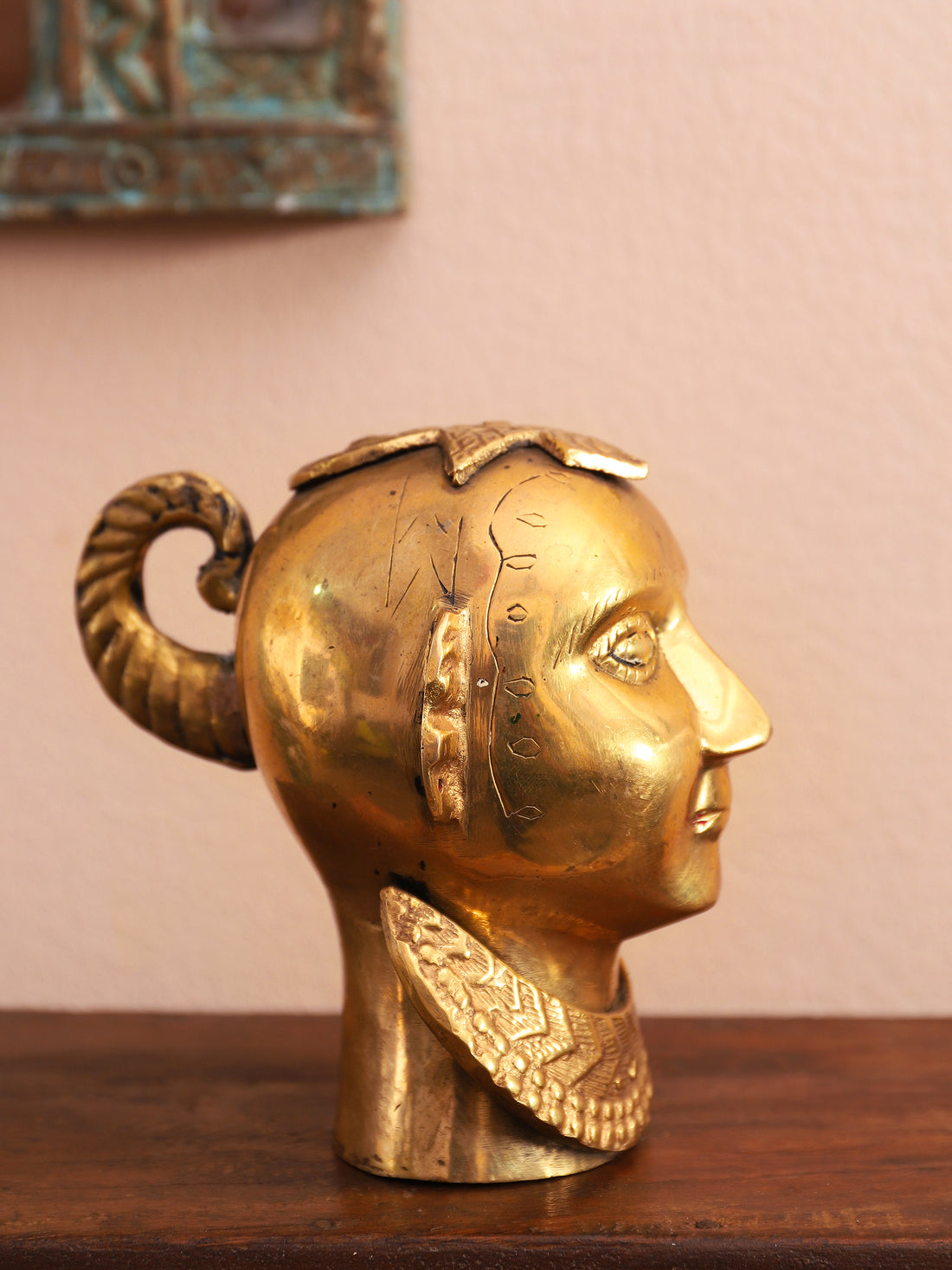 Brass God Laxmi Head