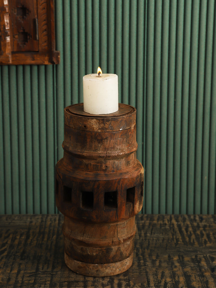 Wagon Wheel Candle Stand (Large)